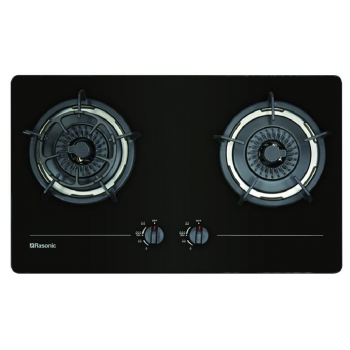 Rasonic 樂信 RG-233GB-LPG 75厘米 嵌入式雙頭石油氣煮食爐 (彈性開孔設計 + 兩邊雙環爐頭獨立細芯火)